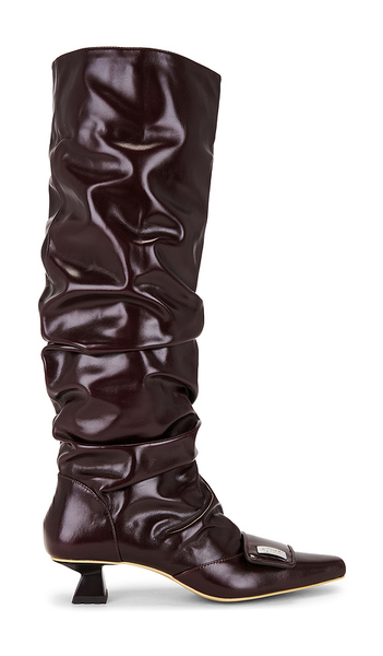 Dirt Gathered Boot In Burgundy. Size 37. Also In 38, 39. 