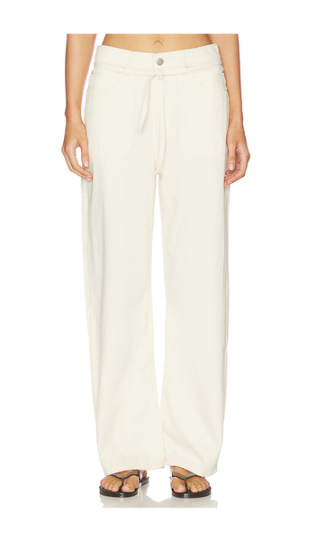  Dl1961 Casie Aura Mid Rise Relaxed Wide Leg Jeans In Cream. Size 23. Also In 24, 25, 26, 27, 28, 29, 30, 31, 32. 