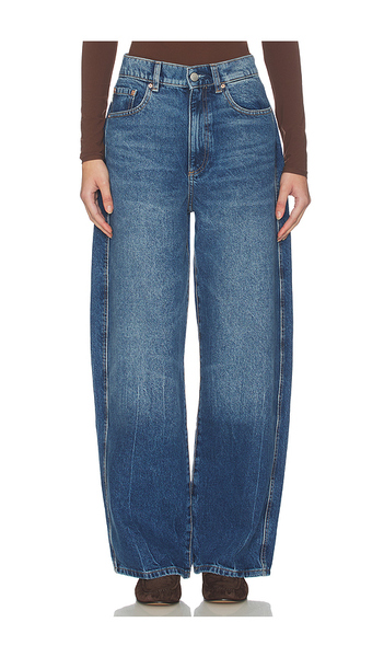  Dl1961 Taylor High Rise Relaxed Barrel Jeans In Blue. Size 26. Also In 23, 24, 25, 27, 29, 30, 31, 32, 33, 34. 