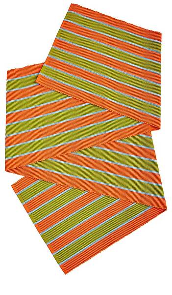  Dusen Dusen Saffron Runner In Orange,green. 