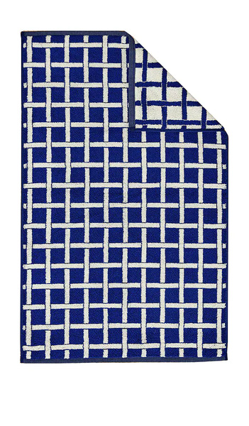  Dusen Dusen Tabby Hand Towel In Navy. 