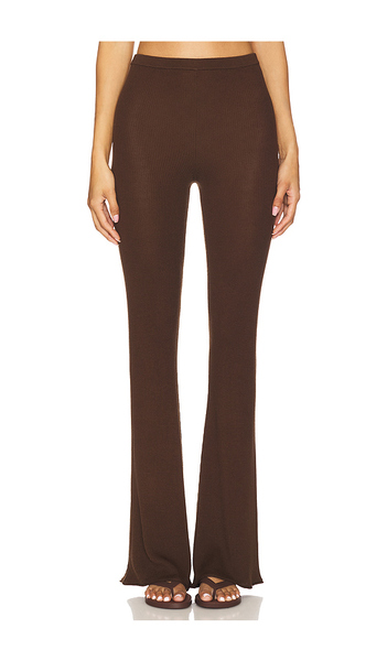  Eaves Bailee Rib Pant In Chocolate. Size M. Also In L. 