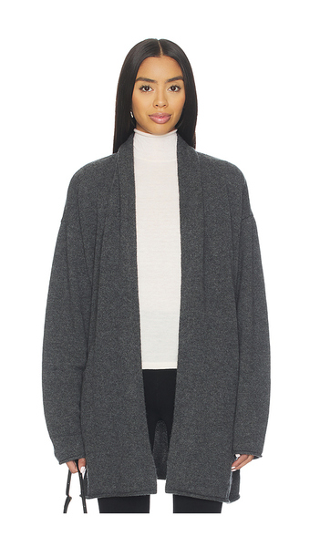  Eaves Biancka Oversized Core Cardigan In Grey. Size Xs. Also In S, M. 