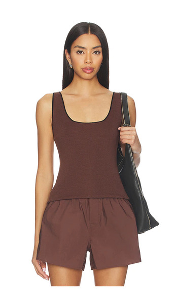  Eaves Cydnee Knit Tank In Brown. Size S. Also In M, Xl. 
