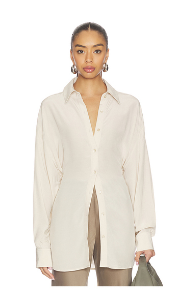  Eaves Sivan Shirt In Ivory. Size Xs. Also In L. 