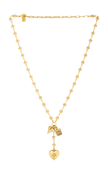  Elizabeth Cole Shaina Necklace In Metallic Gold. 