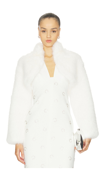  Elliatt Lucyna Cropped Jacket In Ivory. Size S. Also In M, L. 