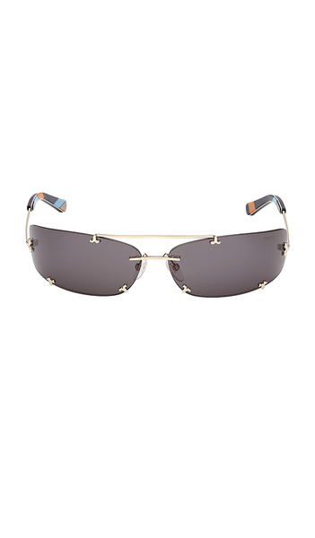  Emilio Pucci Rectangular Sunglasses In Grey. 