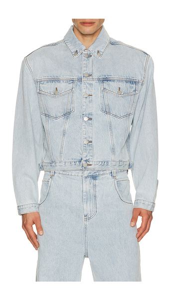  Entire Studios Shrunken Denim Jacket In Blue. Size Xs. Also In S, M. 