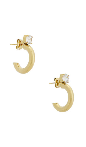  Epifene Mini Hoop & Earcuff Set Of 3 In Metallic Gold. 