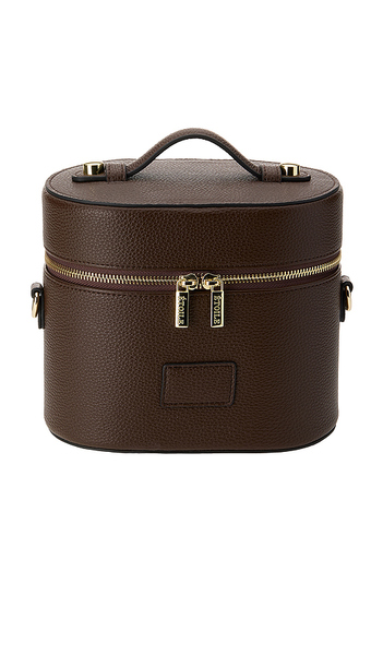  Etoile Collective Oval Toiletry Case In Brown. 