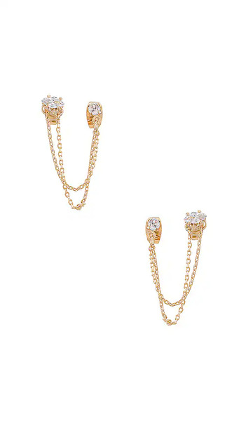  Ettika Earring In Metallic Gold. 