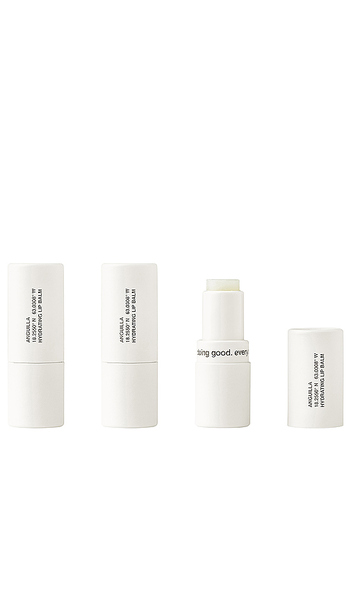  Evolvetogether Hydrating Lip Balm Mini Set In White. 
