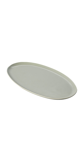  Fable Oval Serving Platter In Sage. 