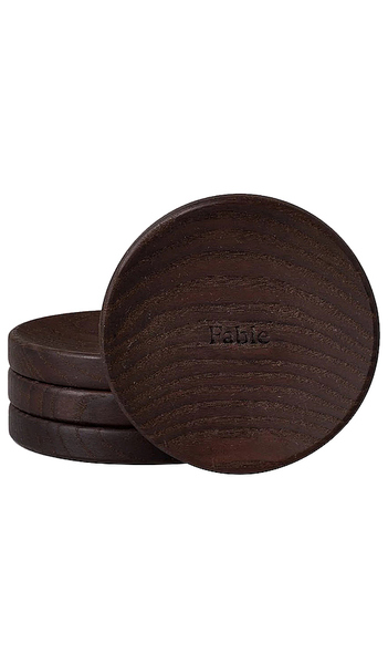  Fable The Coasters Set Of 4 In Brown. 