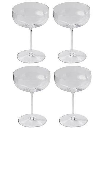  Fable The Coupe Glasses Set Of 4 In Neutral. 