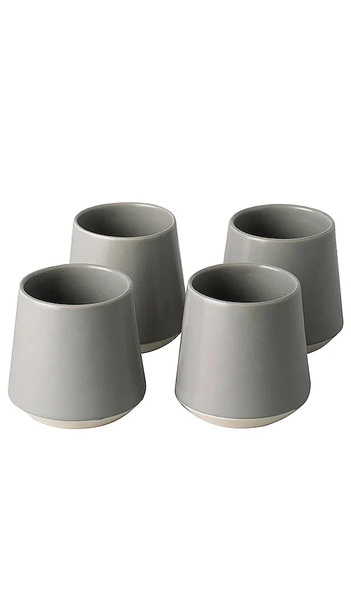  Fable The Cups Set Of 4 In Grey. 