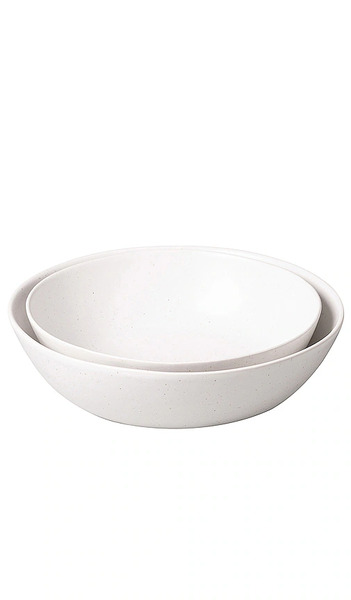  Fable The Low Serving Bowls Set Of 2 In White. 