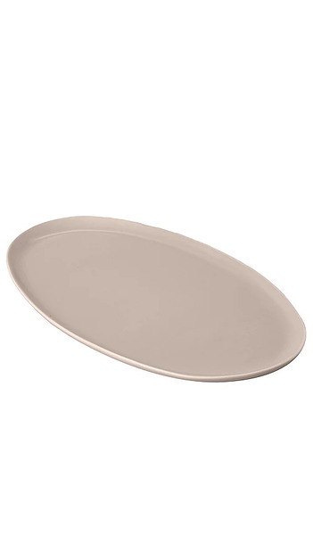  Fable The Oval Serving Platter In Taupe. 