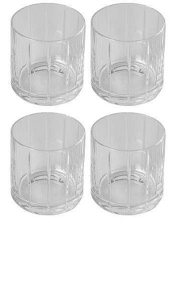  Fable The Rocks Glasses Set Of 4 In Neutral. 
