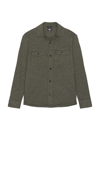  Faherty Inlet Knit Cpo Shirt In Olive. Size S. Also In M, L. 