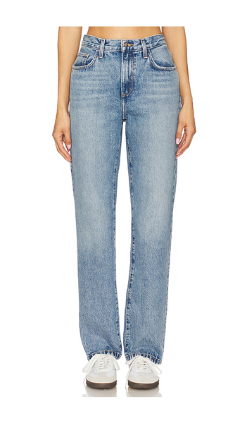  Favorite Daughter The Mikaela Low Slung Long Slim Straight Jeans In Blue. Size 25. Also In 26, 27, 28, 29, 32. 