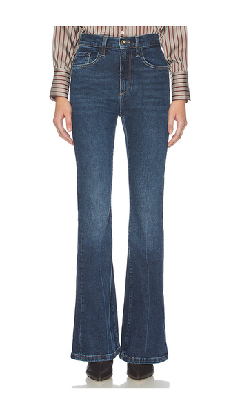  Favorite Daughter The Valentina Super High Rise Flare Jean In Blue. Size 23. Also In 24, 25, 26, 27, 28, 29, 30. 
