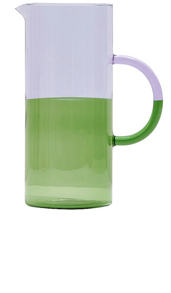  Fazeek Two Tone Pitcher In Lavender,green. 