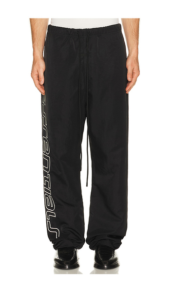  Fear Of God Essentials Active Trace Relaxed Drawstring Pant In Black. Size Xs. Also In S, M, L, Xl/1x, Xxl/2x, Xxxl/3x. 