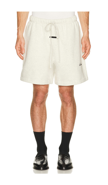  Fear Of God Essentials Classic Short In Oatmeal Heather/light Heather In Beige. Size S. Also In Xs, M, L, Xl/1x, Xxl/2x. 