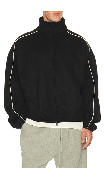  Fear Of God Essentials Signature Modern Track Jacket In Black. Size Xs. Also In S, M, L, Xl/1x, Xxl/2x. 