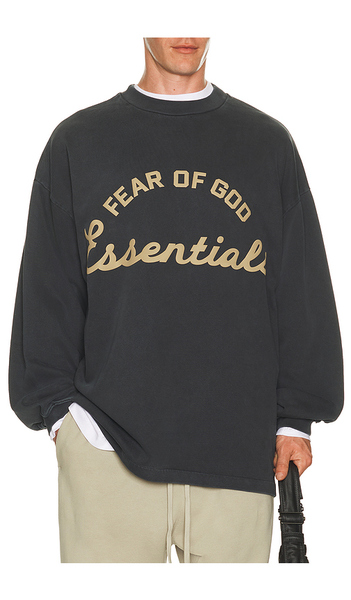  Fear Of God Essentials Training 90's Long Sleeve Tee In Black. Size Xs. Also In S, M, L, Xl/1x, Xxl/2x, Xxxl/3x. 