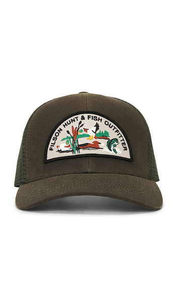  Filson Logger Mesh Cap In Green. 