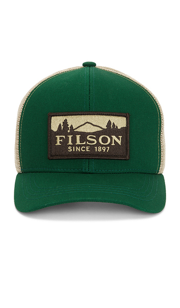  Filson Scenic Logger Mesh Cap In Green. 