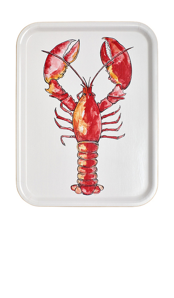 Fish's Eddy Shelly Lobster Tray In White. 