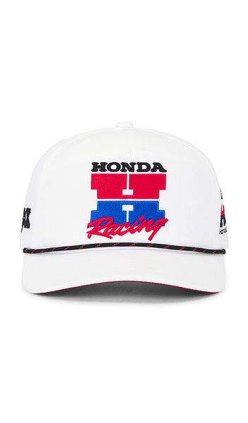  Fox Racing X Honda Snapback Hat In White. 