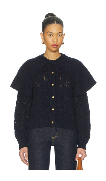  Frame Cape Sweater In Navy. Size S. Also In Xs, M, L. 
