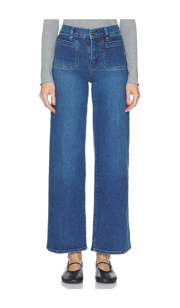  Frame Le Slim Palazzo Modernist Pocket Jeans In Blue. Size 23. Also In 24, 25, 26, 27, 28, 30, 31, 32, 33, 34. 