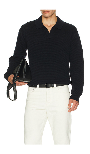  Frame Textured Wool Cashmere Sweater In Blue. Size S. Also In Xl/1x. 