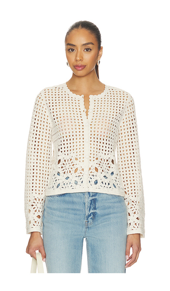  Frame The Postcard Cardi In Cream. Size Xs. Also In S, M, L. 