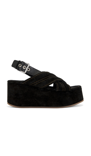  Free People Beach Party Platform Sandal In Black. Size 6. Also In 6.5, 7, 7.5, 8, 8.5, 9, 9.5, 10, 11. 
