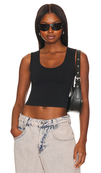  Free People X Intimately Fp Clean Lines Muscle Cami In Black In Black. Size Xs/s. Also In M/l, L/xl. 