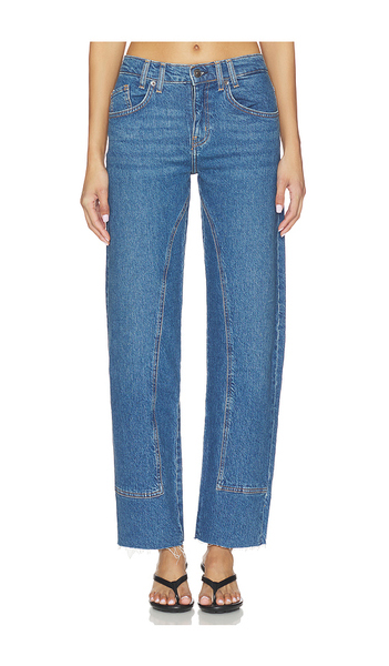  Free People X We The Free Risk Taker Mid-rise Straight In Blue. Size 29. Also In 30, 31, 25, 26, 27, 28, 32, 24. 