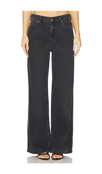  Free People X We The Free Stride Wide Leg In Miles To Go In Black. Size 24. Also In 25, 27, 29, 30, 32. 