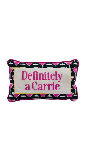  Furbish Studio Carrie Needlepoint Pillow In Pink. 