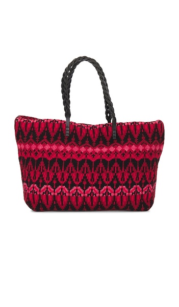  Fwrd Renew Fendi Wool Tote Bag In Red. 