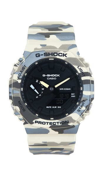  G-shock Ga2100 Camo Series Watch In Green. 