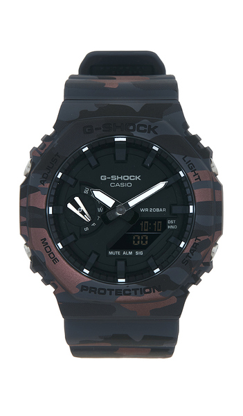  G-shock Ga2100 Camo Series Watch In Grey. 