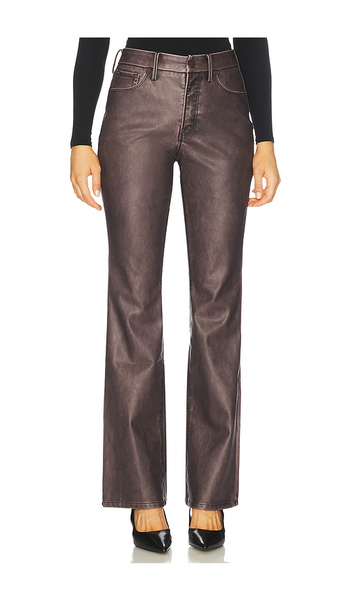  Good American Good Classic Bootcut Faux Leather Pants In Brown. Size 00. Also In 0, 2, 4, 6, 8, 10, 12, 14, 18, 22. 