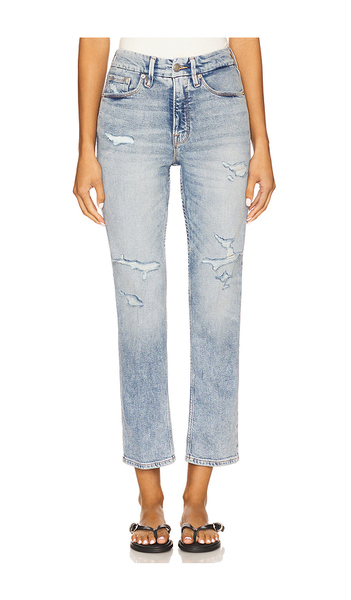  Good American Good Icon Straight Ankle Jeans In Blue. Size 6. Also In 10, 12, 14, 16, 18, 20, 22, 24. 